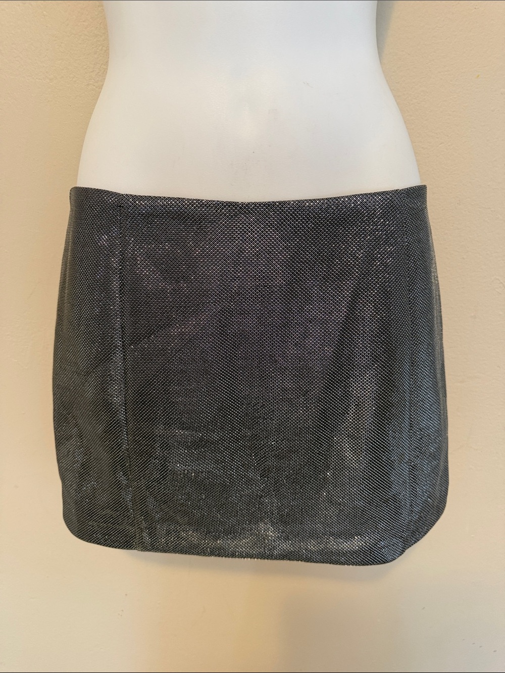H&M Shimmery Charcoal Mini Skirt